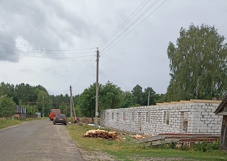 строительство нового дома в п. Лесной.
